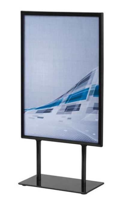 Hovedbilde Plakatstativ A3 mørk grå stål