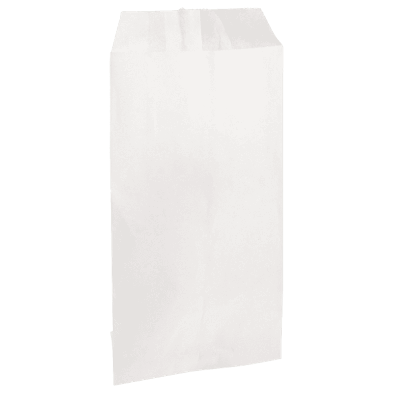 Papirpose hvit 1/10kg. 10x17cm 2000 stk.