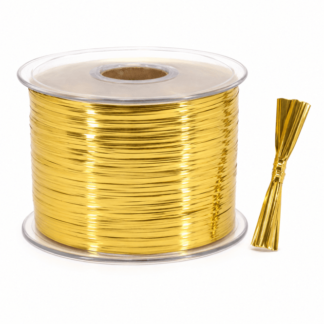 Hovedbilde Poselukker Twist Tie gull 250 meter