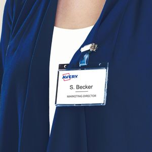 Hovedbilde Navnskiltholder med klype  60x90mm 25 stk.