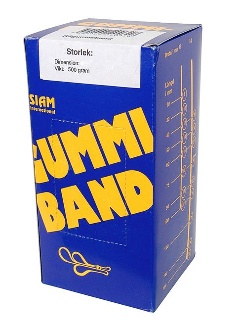 Hovedbilde Gummistrikk nr.18 75x1,5mm (500g)