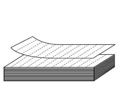 Perforerte laseretiketter 39x105mm 1400 etiketter
