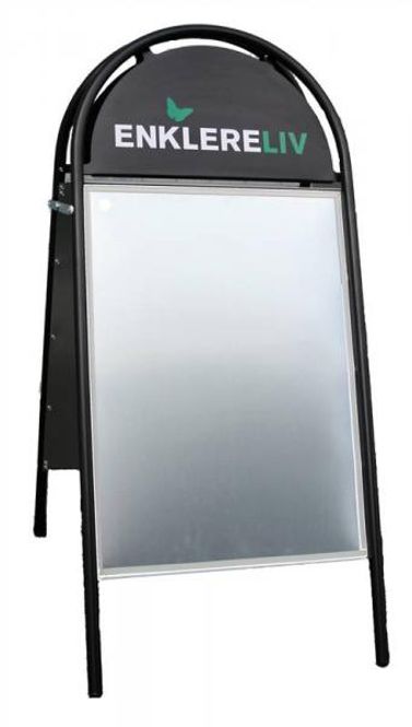 Hovedbilde Gatebukk Expo Gotik  70x100cm svart