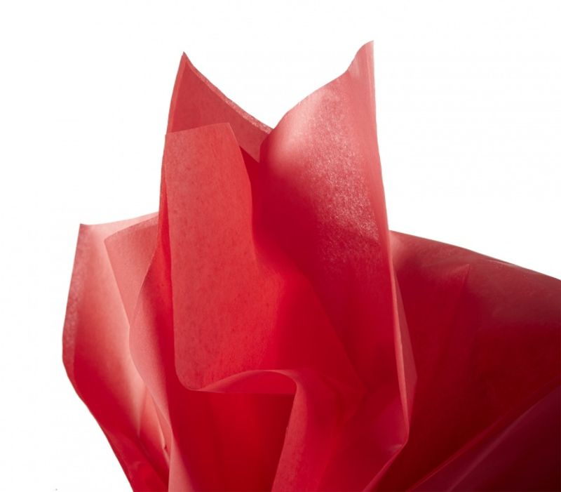Silkepapir 480 ark 50x75cm rød