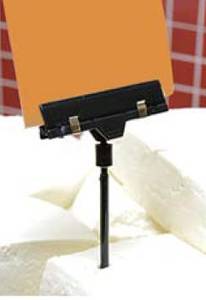 Hovedbilde Skiltklemme spyd 150mm sort