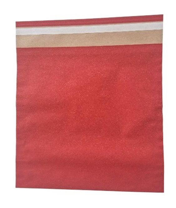 Hovedbilde Eco papirpose med limklaff 27x26x10cm rød 100 stk