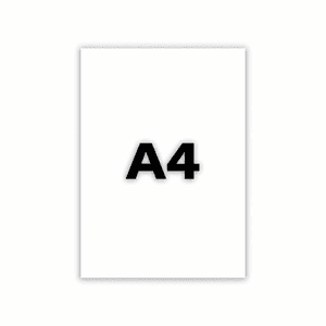 Tekstkartong hvit A4 25 stk