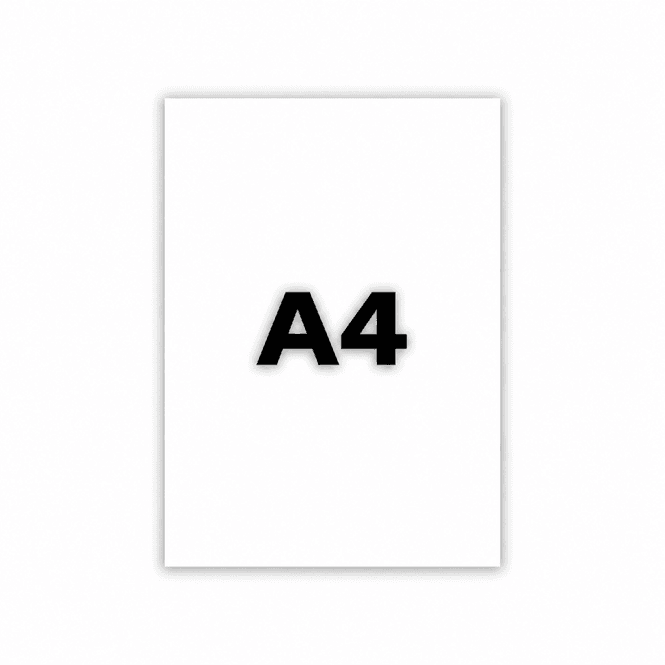 Hovedbilde Tekstkartong hvit A4 25 stk