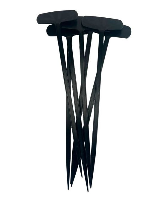 Hovedbilde Prisskilt blomster 41cm sort plast 25 stk.