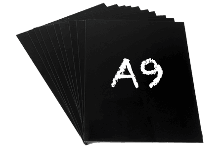Plastskilt A9 37x52mm 10 pk.