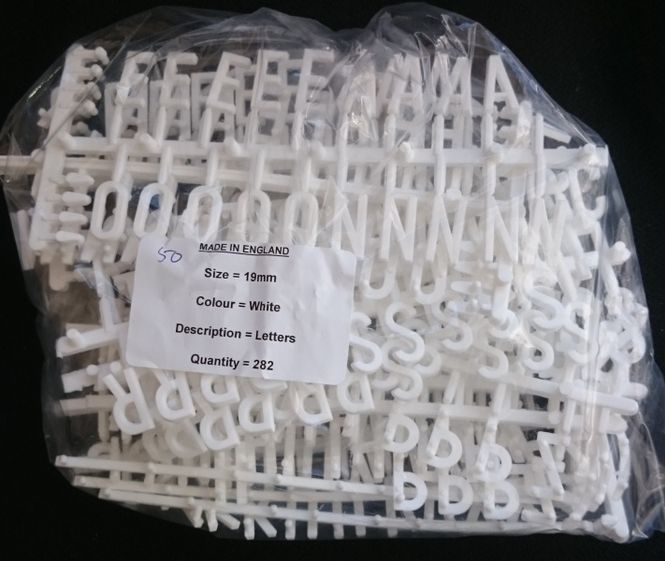 Hovedbilde Bokstavsett pegboard 19mm