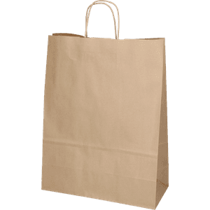 Papirpose brun 45x17x48 cm 150 stk.