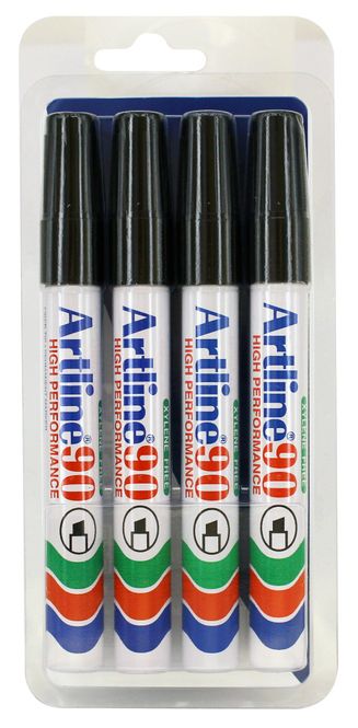 Hovedbilde Artline 90 2-5mm sort 4 stk.. blister