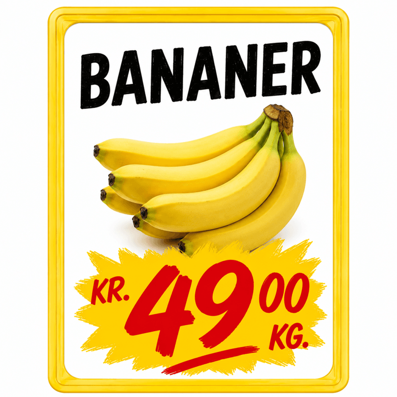 Plakatramme ramme A5 gul