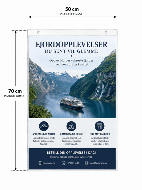 Hovedbilde Plastlomme 50x70cm fritthengende