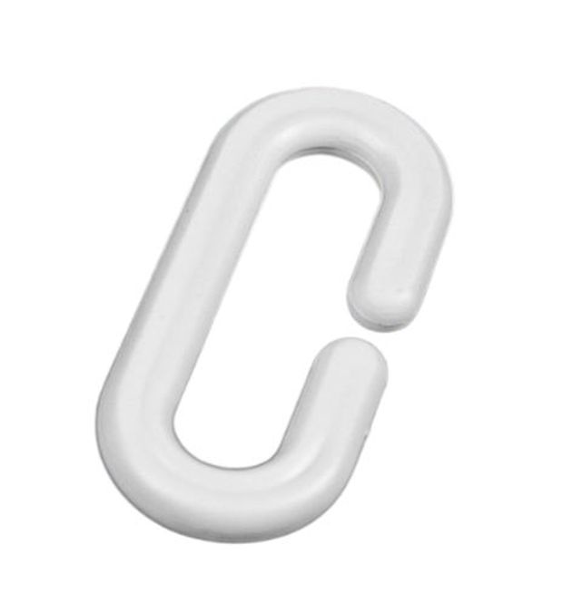 Hovedbilde C-krok i plast 40 mm hvit – 100 stk.