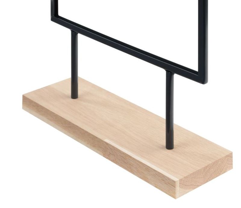 Plakatholder A5 stål / eik
