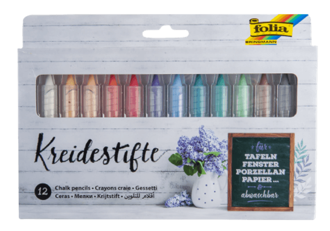 Hovedbilde Krittstifter assortert 12 stk.