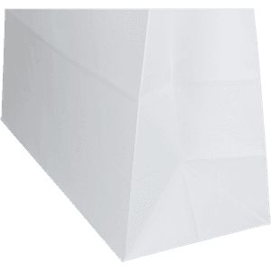 Papirpose hvit 45x17x48 cm 150 stk.