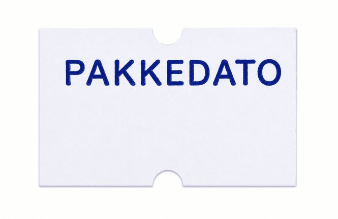 Hovedbilde Motex / Jolly etikett Pakkedato 21x12mm