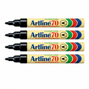 Artline 70 1.5mm sort 4 stk. blister