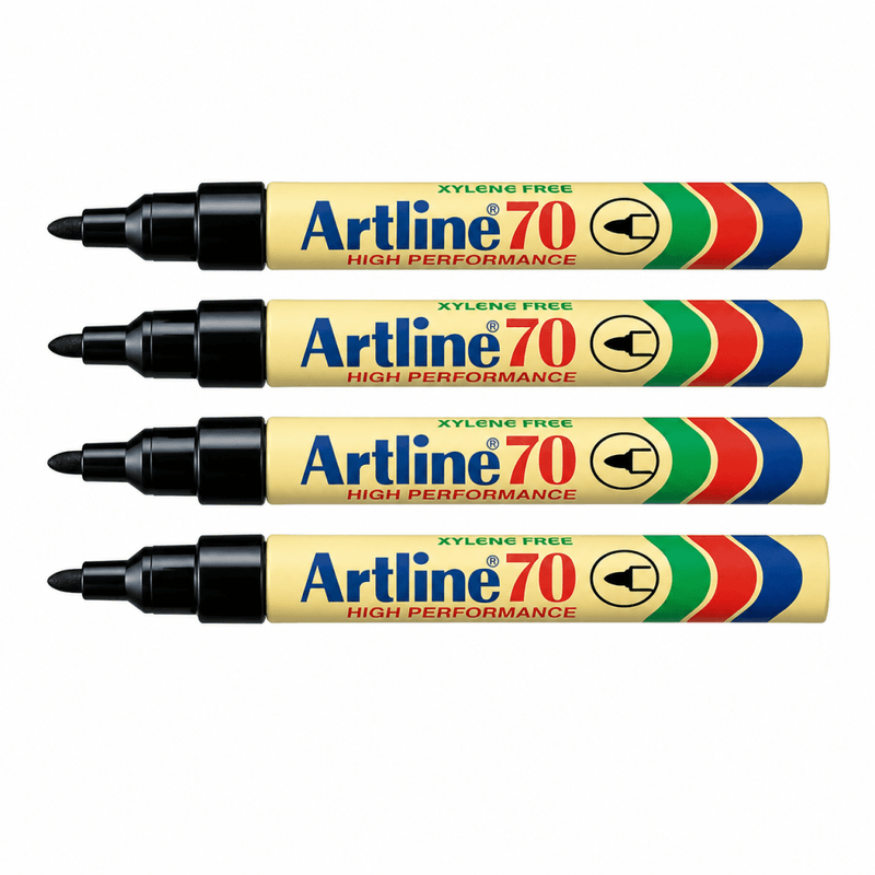 Artline 70 1.5mm sort 4 stk. blister