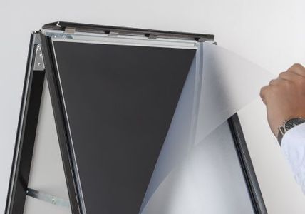 A-bukk aluminium med blackboard