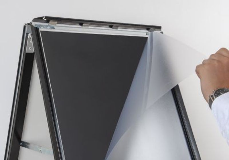 A-bukk aluminium med blackboard