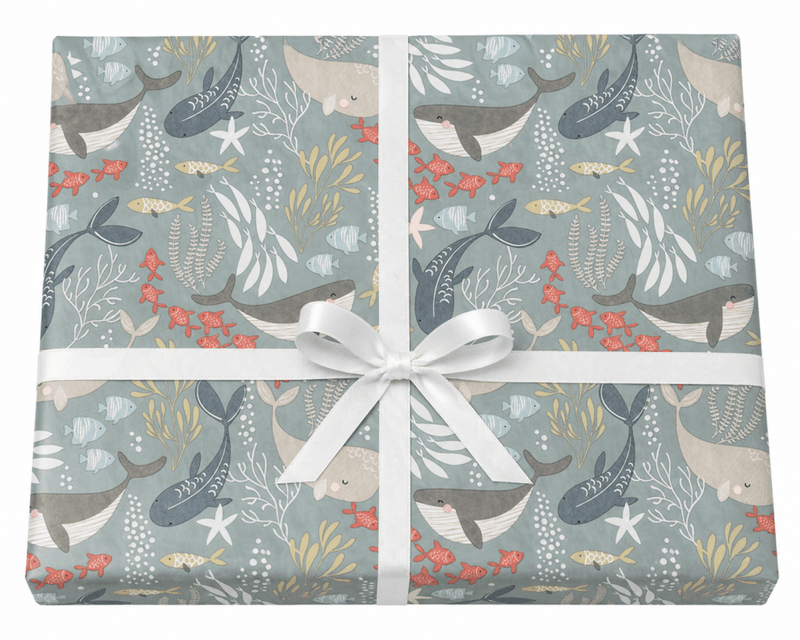 Gavepapir Sealife 57cm x 150m