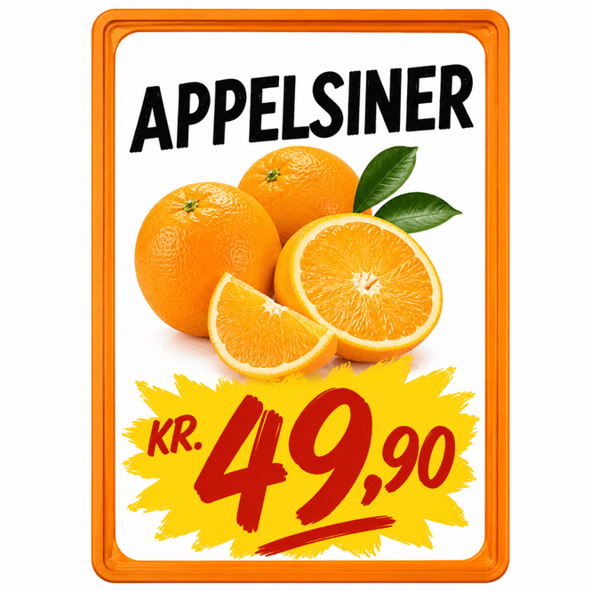 Hovedbilde Plakatramme A6 orange