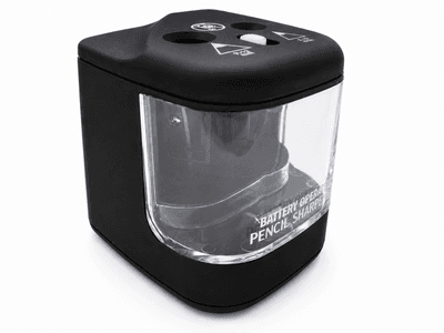 Blyantspisser batteridrevet bordmodell Sort