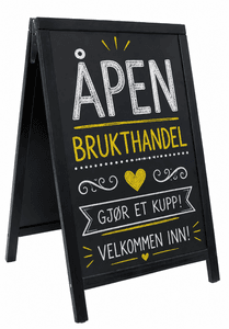 Gatebukk 71x127cm svart