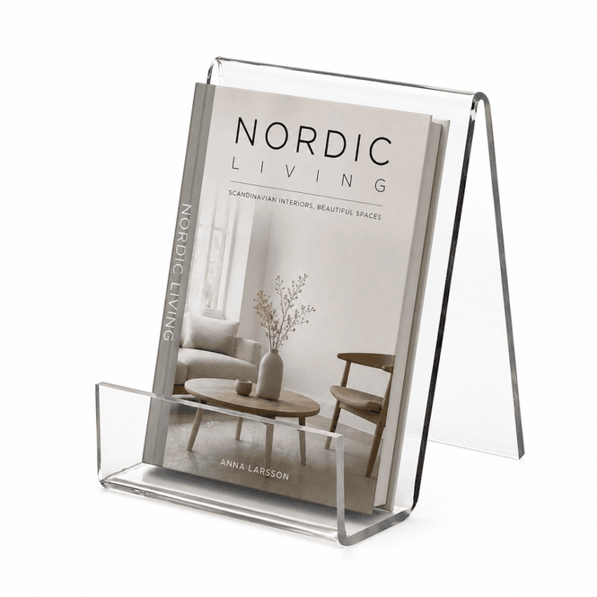 Hovedbilde Bokstøtte i akryl liten 10,5 × 15 cm – ...