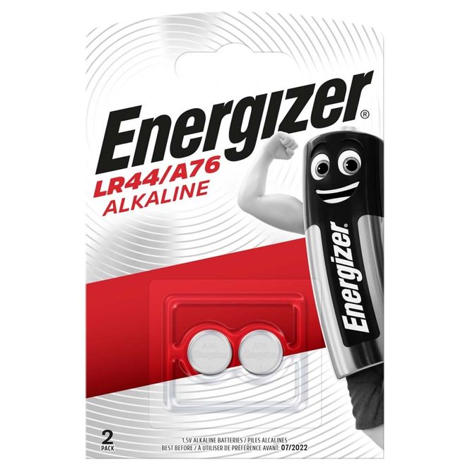 Hovedbilde Batteri 1,5V LR44 / A76 alkalisk knappecelle 2 ...