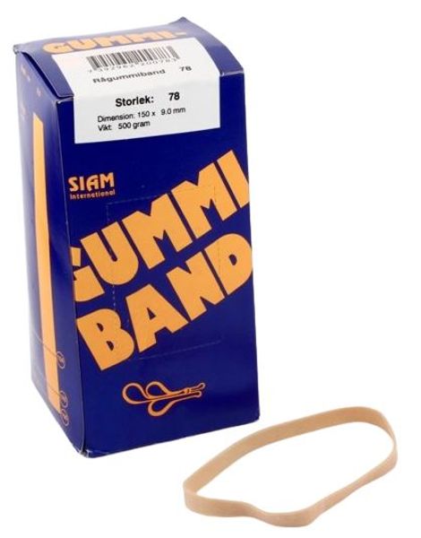 Gummistrikk nr.78 150x9mm (500g)