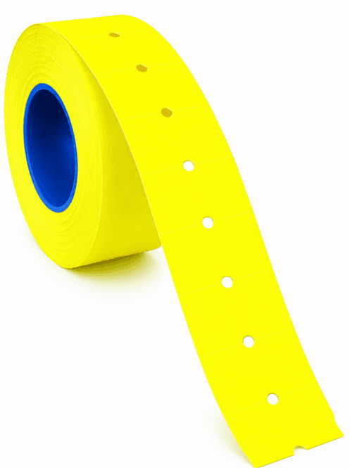 Hovedbilde Motex etikett gul 21x12mm