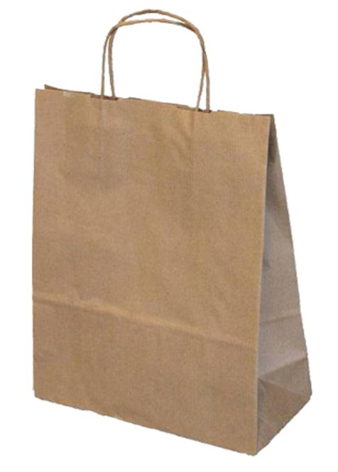 Hovedbilde Papirpose brun 32x12x41 cm. 200 stk