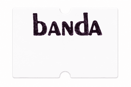 Motex etikett Banda 21x12mm 