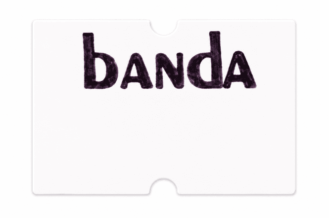 Hovedbilde Motex etikett Banda 21x12mm 