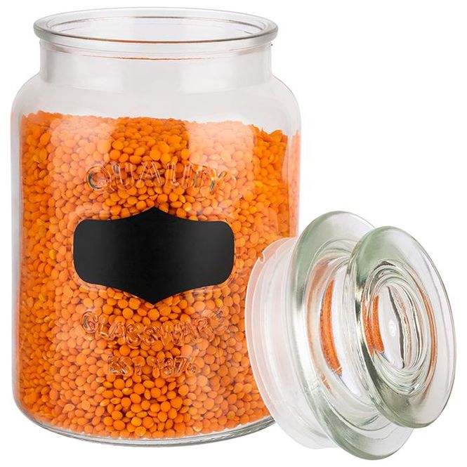 Hovedbilde Glassbeholder med lokk 1 liter