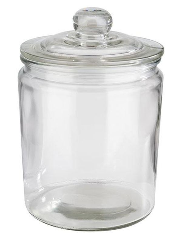 Glassbeholder med lokk 2 liter
