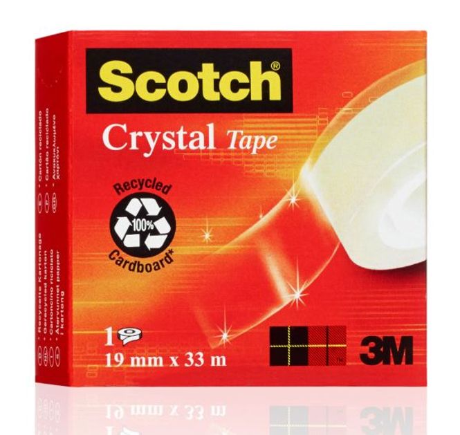 Hovedbilde Crystal Tape 19mmx33meter Scotch