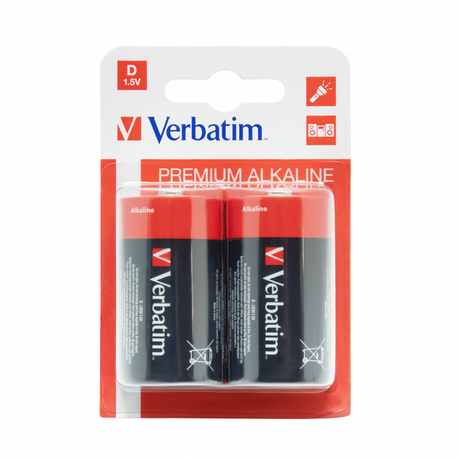 Hovedbilde Batteri 1,5V Alkaline D/LR20 (2-Pack)